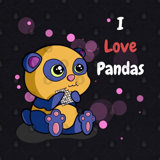 I Love Pandas | Python Dawn White by aRtVerse